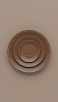 Cocoa Bronze Porcelain Dessert Plate Set